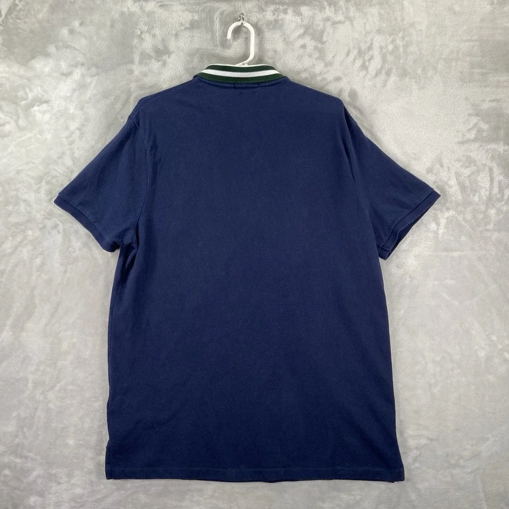 Polo Ralph Lauren Shirt Mens XL Rugby Big Pony Custom Slim Fit Crest Sash Patch